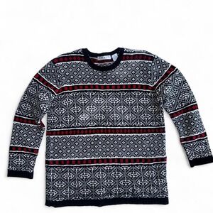 Vintage Chaus Sport Fair Isle Knit Sweater